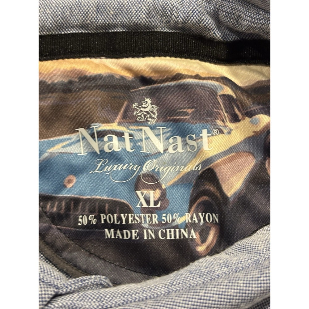 Nat Nast Luxury Originals Men's Blue Short Sleeve Polo Shirt XL - Picture 4 of 11